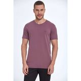 Voltaj Marco Basic Erkek Tişört Mürdüm - XL