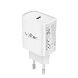 Voltec 30W Type-C QC 4.0 PD 3.0 iPhone 15/14/13/12/11 İçin Hızlı Şarj Aleti iPad Pro Macbook Air Şarj Cihazı Samsung Huawei ve Tüm Type-C Girişli Telefonlar İçin 30W Hızlı Şarj Cihazı