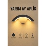 VOLTERRA DEKORATİF İÇ VE DIŞ MEKAN YARIM AY LED APLİK GÜNIŞIĞI