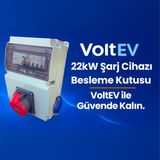 VoltEV 22kW EV Elektrikli Araç Şarj İstasyonu Koruma Panosu - AC Kombinasyon Kutusu