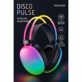 Voltico Disco Pulse Kablosuz RGB Işıklı Gaming Kulaklık | 40mm Hoparlör Sürücüsü | Dahili Mikrofon