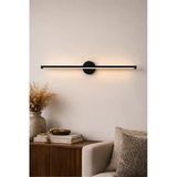 Voltmarket Modern Linear Led Aplik 70 Cm Siyah Duvar Lambası Elektirili Işıklı Dekoratif Aydınlatma