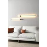 Voltmarket Modern Pilli Beyaz Işık 66Cm Tasarım Aplik Dekoratif Tasarım