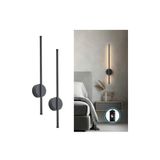 VOLTMARKET Tak Çalıştır LED Duvar Apliği – 70 cm Pilli Dekoratif Lamba -2 ADET-