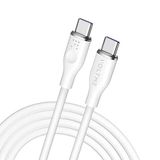 VOLTME 100W Çift USB C Kablosu, USB 2.0 E-Marker Tip C Kablo, MacBook Pro, iPad Pro, iPad Air 4/5, iPhone 14 Pro Max, Galaxy S21, Piksel, Anahtar (Beyaz) için 6 ft Şarj Kablosu