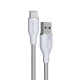 Voltme C2048 Beyaz Powerlink Rugg 60 watt Type-C Şarj Kablosu