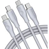 Voltme C2064 Beyaz Powerlink Rugg 100 watt Type-C Şarj Kablosu