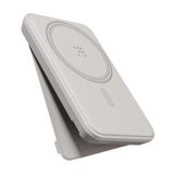 Voltme MagPak Kablosuz Powerbank, Type-C, Taşınabilir Şarj Cihazı, Bej, 5000mAh, Hızlı Şarj, 22.5W