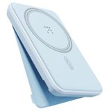 VOLTME MagPak Mavi 5K Manyetik Kablosuz Taşınabilir Şarj Cihazı – 5000mAh Batarya, MagSafe & Qi Uyumlu, 7.5W Kablosuz Hızlı Şarj, Katlanabilir Ayaklı Stand, Samsung, Android, iPhone 13/12 Serisi için