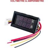 Voltmetre & Ampermetre Dual Digital (0 ~ 30V / 0 ~ 100A) G.y. Dc Şönt Dahil