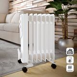 Voltomat 1500W Termostatlı 7 Dilim Yağlı Radyatör – Sessiz ve Etkili Isıtma Çözümü / Beyaz