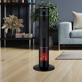 Voltomat 2000W Led Alev Efektli Kule Tipi Seramik Fanlı Isıtıcı