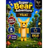 Voltrex Design Super Bear Adventure Tilki Figür Oyuncak | Oynar Eklemli 8 cm Koleksiyon Karakteri | Hediyelik Oyun Temalı