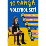 Voltrike 10 Parça Full Voleybol Seti-Voleybol Dizliği+ Voleybol Dirsekliği+ Tayt+ Elliği+ Çorap+ Saç Bandı - Siyah
