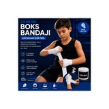 Voltrike Çocuk Boks-Kickbox-Muay Thai-Sanda El Bandajı Beyaz 2.5 Metre