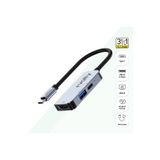 Volty Type-C Çoğaltıcı Hub 3 in 1 | 4K HDMI, 100W PD Hızlı Şarj, USB 3.0, Alüminyum Gövde (V0301003)