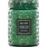 Voluspa Noble Fir Garland Large Jar Mum - Yeşil - Standart