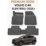 Volvo C40 (Elektrikli) 2023+ Uyumlu 3D Havuzlu Oto Paspas Premium - Siyah