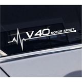 Volvo S40 Yan Cam Sticker Oto Kapı Çıkartma 20 x 7 cm