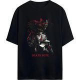 Von Labas Death Note Unısex Oversıze Pamuklu Penye Tshırt - Siyah