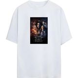 Von Labas Game Of Thrones Tasarımlı Unısex Oversıze Pamuklu Tshırt - Beyaz - XL