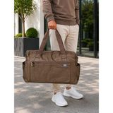 Vona Bags Nlion Kumaş Büyük Boy Seyahat, Spor Çantası M216 - Kahve
