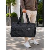 Vona Bags Nlion Kumaş Büyük Boy Seyahat, Spor Çantası M216 - Siyah