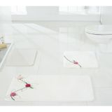 Vonaldı Home Glenda Örme Aplike 3'Lü Banyo Paspası