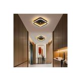 Vonalight Ø30X30cm Sensörlü,3000K Işık Rengi Led Tavan Lambası,kare aydınlatma,dekoratif Siyah (1ADET)