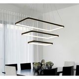 Vonalight Modern LED 3lü Içe Işıklı Dekoratif Sarkıt Avize Siyah 3000K - 1