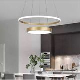 Vonalight Modern LED Dekoratif Halka Sarkıt Avize Q.60+40CM 3000K Bronz - Altın - 1