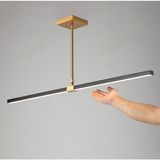 Vonalight Modern LED Dekoratif Sarkıt Lineer Avize 120CM Bronz 3000K - Siyah