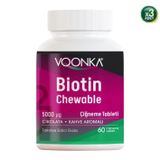 Vonka Voonka Biotin 5000 Mcg 60 Çiğneme Tableti - 3 Adet (Toplam 180 Tablet)