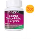 Vonka Voonka Ginseng Ginkgo Biloba 30 Kapsül - 3 Adet (Toplam 90 Kapsül)
