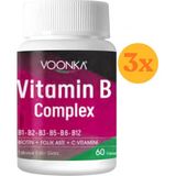 Vonka Voonka Vitamin B Complex B Vitamini İçeren 60 Tablet - 3 Adet (Toplam 180 Tablet)