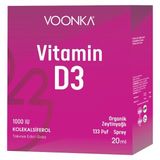 Vonka Voonka Vitamin D3 1000 Iu Sprey Damla 20 ml - Dezenfektan Hediyeli (%72 Alkol)