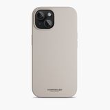 Vonmahlen iPhone 15 Krem Manyetik Silikon Kılıf