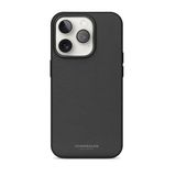 Vonmahlen iPhone 16 Pro Siyah Deri Görünümlü Kapak ve Kılıf
