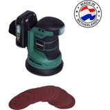 Vonroc Eksantrik Zımpara Vpower 20V Dahil 2.0AH Akü ve Şarj Cihazı 125MM Toz Torbası ve 12 Adet Zımpara Kağıdı