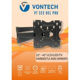 Vontech Vt-322 Hcl Pro 22" - 42" Lcd/Led Tv - Full Hareketlı Tv Askı Aparatı