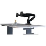 Vontech Vt F160 17-27 " Çift Kol Amortisörlü Vesa Monitör Standı Monitör - Siyah