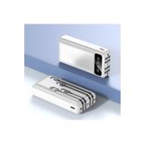 VOOKA 10000 Mah Çoklu Kablolu Gerçek Kapasite Powerbank Taşınabilir Şarj Aleti