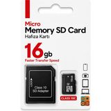vooka 16 GB Micro Sd Hafıza Kartı Class 10 – Sd Adaptörlü Hızlı Veri Aktarımı, - FD3