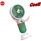vooka Mini Vantilatör Yeşil USB Tipi 1,5 W Güçlü Soğutucu Özellikli Taşınabilir Fan