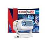 VOOKA Projeksiyon Cihazı Taşınılabilir Wifi 2.4+5G-6.0 4K UHD 150 İnç Dahili Hoparlör 180 Derece Smart Led