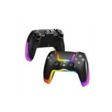 VOOKA PS4 Kol Kablosuz Gamepad Oyuncu Kol /Çift Titreşim/6 Eksenli RGB Mod/PS4/Switch/PC/Androd/İphone