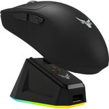 vooka Taaruz Kc5 Kablosuz Gaming Oyuncu Mouse 6d 4800 Dpı Rgb Şarj Istasyonlu 2.4ghz Oyuncu Mouse 67 Gram Ultra Hafif - Siyah