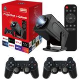 vooka Taşınabilir Game Projektör Full Hd 1080P 4K HY320 Projeksiyon Gamepad - Siyah