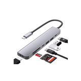Vooka Usb Çoklayıcı 7In1 Hub Type-C 4K Hdmı Sd Tf Kart Okuyucu Usb 3.0 Okuyucu