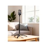 VOOKA Uzaktan Kumandalı 156 Cm Alüminyum Tripod Ve Selfie Çubuğu Telefon, Kamera, Işık Ve Gopro Uyumlu